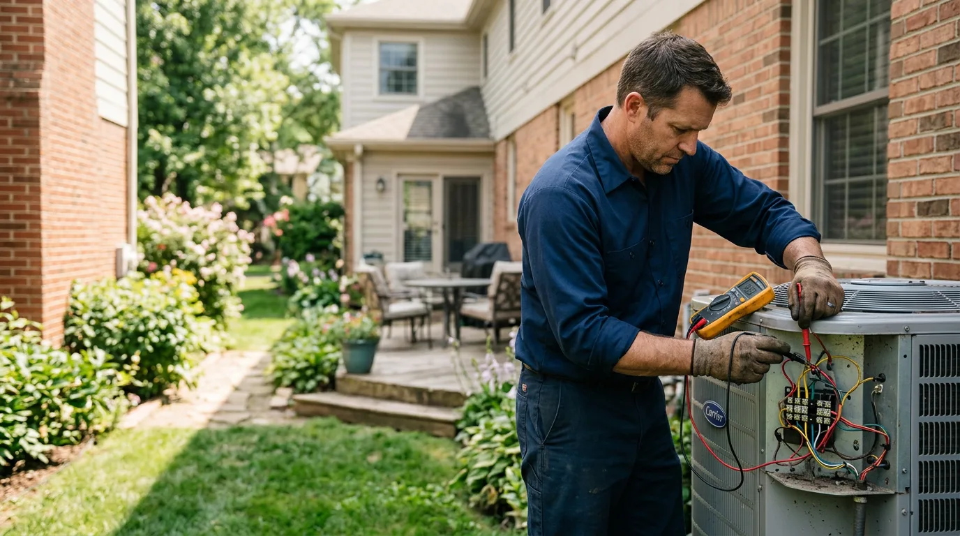 HVAC technician working near Youngsville, NY
